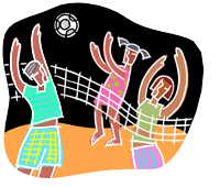 Freizeit-Beach-Volleyball in Tegel